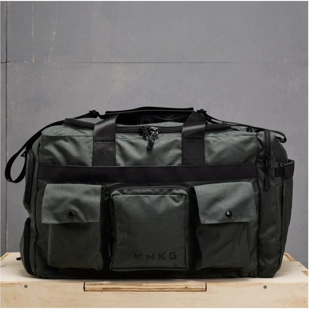 KNKG large green duffel bag